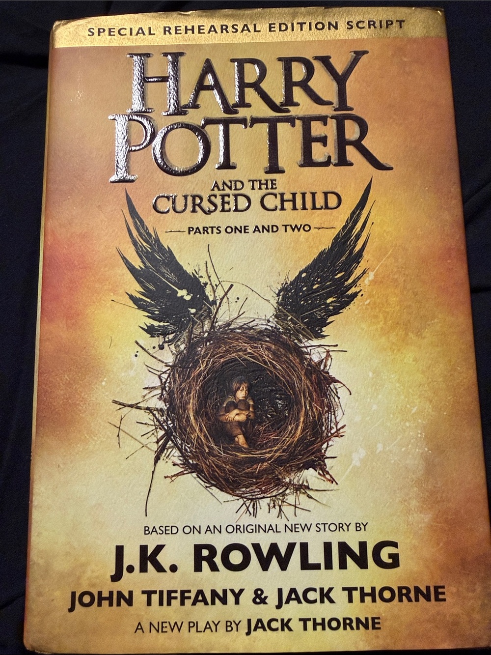 Scholastic Harry Potter and the Cursed Child Script - Gold, Black